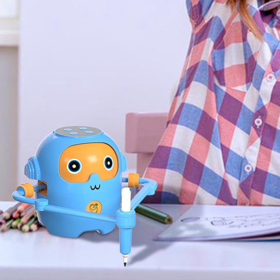 Eespoir Drawing Robot For Kids, Educational Smart Robot Toy, Interactive Learning Game Robot, for Toddlers Age 3-6, Early Learning, Coding Gift, Creative Play(Blue)