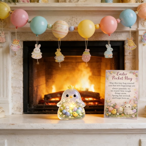 Eespoir Easter Animals Pocket Cards, Greeting Card Gifts for Easter, Festive Note Cards with Animal Designs for Gifting, Celebrations, and Keepsakes