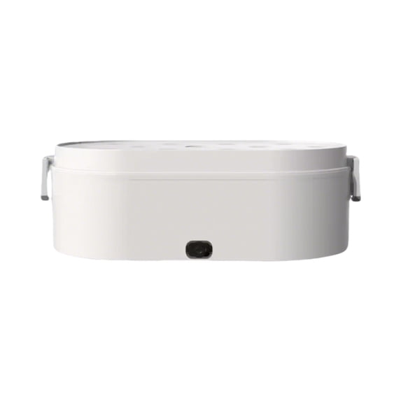 Eespoir Electrical Lunch Box With Car Mounted, Portable Electric Lunch Box, Automatic Heating And Insulation, For Office Workers Winter Use, White