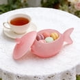 thumbnail image 1 of Eespoir Fish-Shaped Crystal Glass Candy Dish with Lid, Crystal Snack Bowl for Dessert, Candy, Nuts, for Home Kitchen, Office Desk, Tabletop Decor, 1 of 6