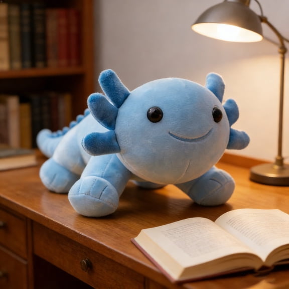 Eespoir Four-legged Posture Salamander Doll, Multi-color Cute Cartoons Doll, Soft Multicolor Fish Toy For Kids, Plush Toy, Gift, Room Decor, Cuddle Buddy(A)