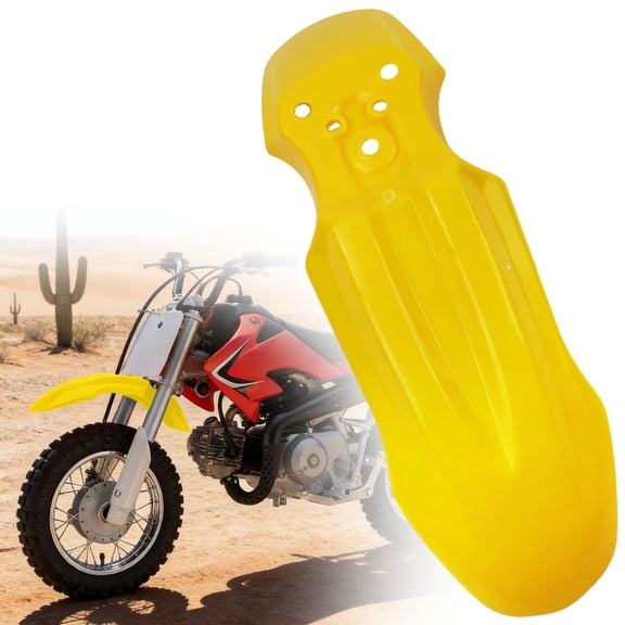 Eespoir Front s Mudguard, Off-Road Motorcycles , Pit Bike Mud Guard, for CRF50 Compatible Dirt Bikes, Trail Riding, Splash Protection, Sturdy Fit(Yellow)