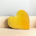 thumbnail image 1 of Eespoir Heart Shaped Cushion, Soft Throw Heart Pillows, Decorative Accent Pillow For Sofa, Car, Home Decor Gift, Valentine's Day, Bedroom, Cozy(Yellow), 1 of 5