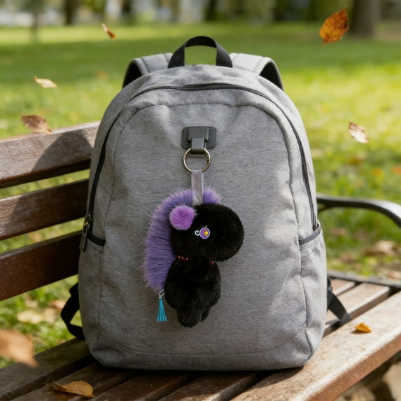 Eespoir Horse Blessings Plush Toy, Year Of The Horse Doll Style Figurine, Decorative Animal Toy For Shelf, Desk, Chinese New Year Theme, Cute(Black)