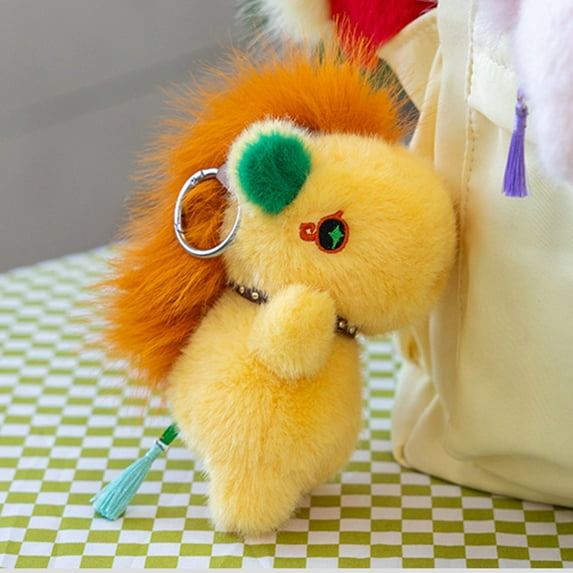 Eespoir Horse Blessings Plush Toy, Year Of The Horse Doll Style Figurine, Decorative Animal Toy For Shelf, Desk, Chinese New Year Theme, Cute(Yellow)