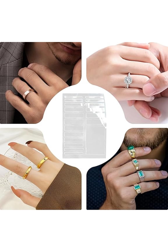 Invisible Ring Adjuster, Transparent Snug Tightener, Ring Size Adjuster for Jewelry Care, Personal Use, Fit Solution