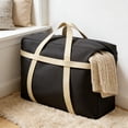 thumbnail image 1 of Eespoir Large Capacity Travel Bag, Non-woven Fabric Waterproof Bag, Reinforced Handles Travel Tote, for Storage, Moving, Luggage, Trip, High Quality(M), 1 of 6