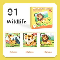 Eespoir Magnetic Puzzle, Children Thinking Toys, Age 3 to 6, Educational Puzzle Game, Learning Development Activity, Cognitive Skill Building(Yellow)