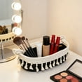 thumbnail image 1 of Eespoir Makeup Perfume Storage Basket, Macrame Woven Rope Basket, Boho Decor Organizer, for Cosmetics, Desk, Vanity, Bathroom Counter, Jewelry, Trinket Tray(F), 1 of 6