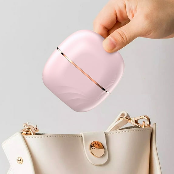 Eespoir Mini Hair Straightener, Wireless Charging Hair Straightener, Portable No Damage Styling Comb for Travel, Quick Styling, Hair Care(Pink)