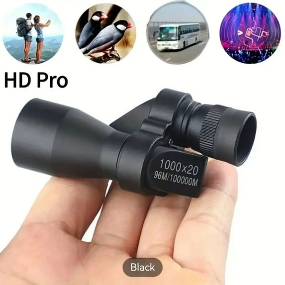 Eespoir Monoculars Through Glass, High Power HD Pocket Telescope, 20x Magnification Mini Scope for Hunting, Camping, Bird Watching, and Outdoor Fishing, Travel