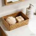 thumbnail image 1 of Eespoir Natural Handwoven Wicker Basket, Woven Seagrass Storage Basket, Decorative Storage Basket with Handles, Organizer Laundry Basket for Bathroom(M), 1 of 6