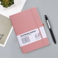 thumbnail image 1 of Eespoir Notebook Diary With Inner Pockets, Hard Leather Cover With Lines, 80g Thick Paper Superior Quality, 200 Pages For Writing Notes, For School Office Use, Gift Idea(Pink), 1 of 6