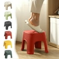 thumbnail image 1 of Eespoir Plastic Mini Stool For Home, Small Portable Step Stool, Multifunctional Thickened Seat Stool, for Living Room, Kitchen, Bathroom Shoe Changing, Beige, 1 of 9
