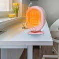thumbnail image 1 of Eespoir Portable Indoor Space Heater, Small Desk Heater, Portable Heater with Overheat and Tip-Over Protection, Quiet and Energy Efficient Heating, Pink, 1 of 7