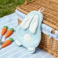 thumbnail image 1 of Eespoir Rabbits Shaped Hand Towel, Thickened Corals Fleece Towel, Wall Mountable Towel for Bathroom Use, Kitchen, Guest Room, Highly Absorbent, Odor Free(Blue), 1 of 6