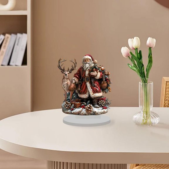 Eespoir Santa Claus Desktop Decorations, Santa Claus Desk Decor, Christmas Tabletop Ornament, For Gifts Living Room Bedroom Office Decoration