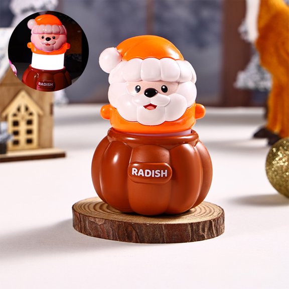 Eespoir Santa Claus Night Light, Santa Glow Light, Holiday Santa Decor, For Christmas Decoration Home Party Seasonal Celebration(Orange)