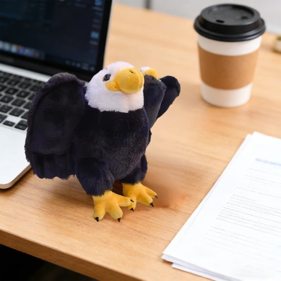 Eespoir Simulated Animals Plush Toy, Home Decoration Gift Doll for Friend, Cute Animal Figurine, Shelf Accent, Gift, Stuffed Animal, Decorative Plush, Room Decor(Black)