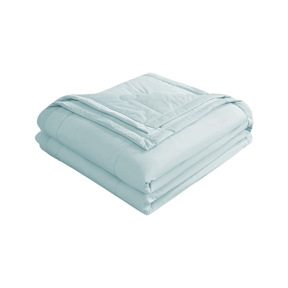 Eespoir Soft Cooling Comforter Flannel Blankets, All-Season Cozy Fabric, Lightweight, Hypoallergenic Bedding, Machine Washable, Green