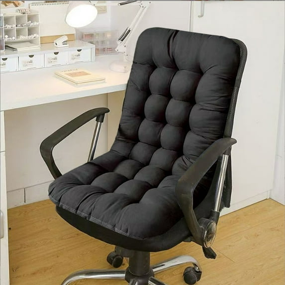 Eespoir Solid Color Cushion, Winter Recliner Rocking Chair Cushion, Indoor/Outdoor Thickened Rocking Chair Cushion, Soft Seating Cushion, Black