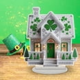 thumbnail image 1 of Eespoir St. Patrick’s Day Shamrocks Diamonds Painting, House Ornament Sparkling Acrylic Decoration, March 17 Decor for Holiday Display, Gift Idea, Home Decor, 1 of 9