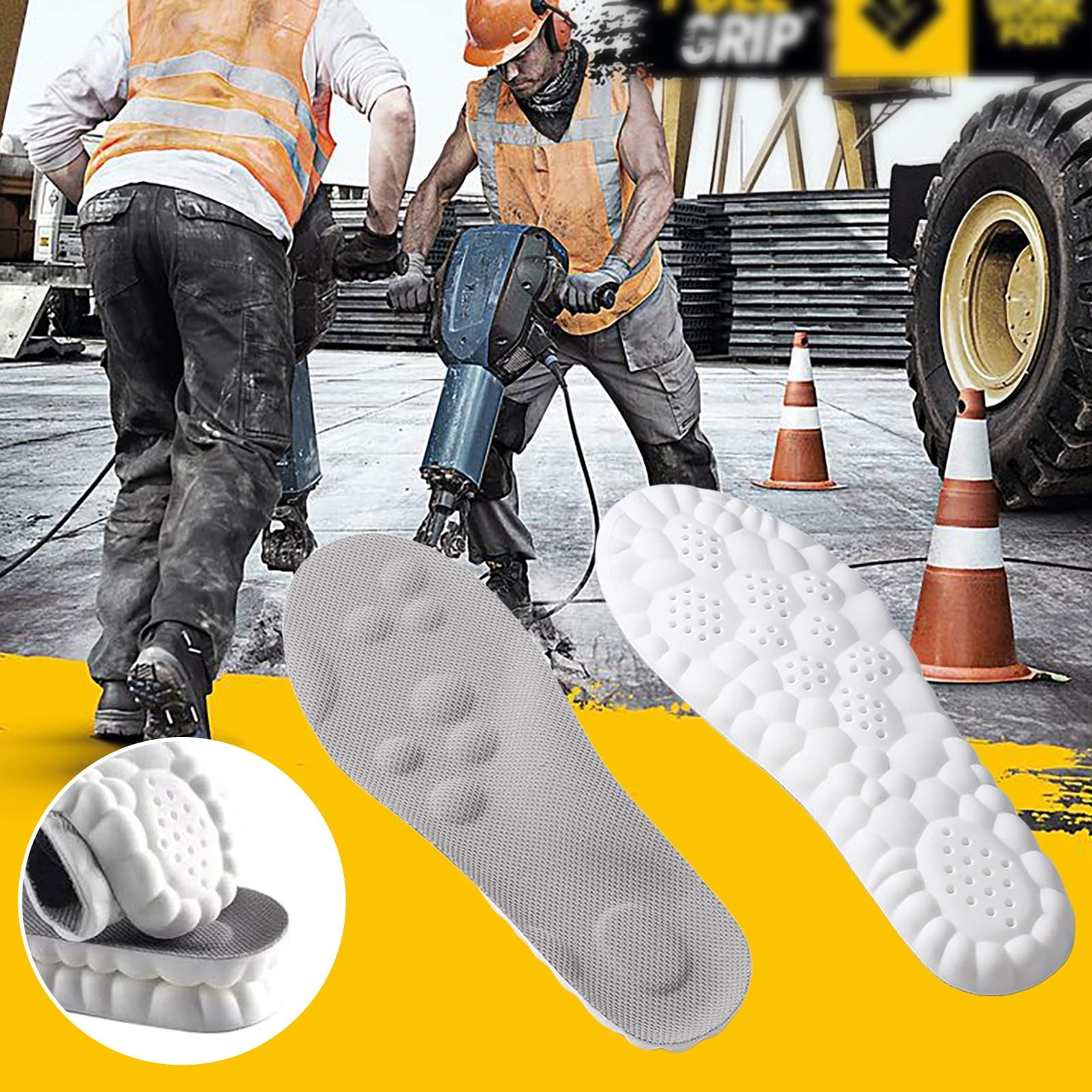 Easy Soft Insole Eespoir Super Soft Insoles for Men and Women, Arch Support - Anti ...