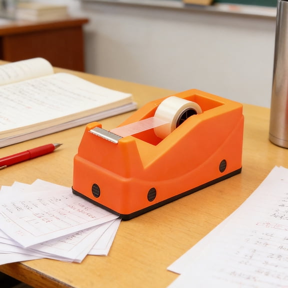 Eespoir Tape Dispenser, Antiskid Base Tape Cutting Tool, Sturdy Dispenser for Smooth Tape Cutting, Office Use, Shipping Station Efficiency