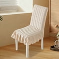 thumbnail image 1 of Eespoir Thickened Quilted Chair Covers, Full Coverage Stool Cover Set, For Dining Chairs, Kitchen Seats, Decorative Protection, Washable Fabric, Easy Fit(Beige), 1 of 6