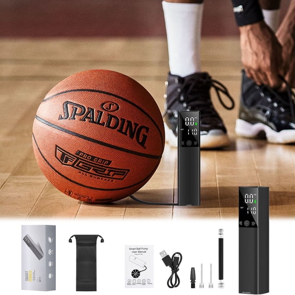 Eespoir Tire Inflator Portable Compressor Pump, Car Tire Pump with Gauge, One Click Smart Inflator for Vehicle Maintenance, Travel Use, Emergency Kit