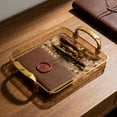 thumbnail image 1 of Eespoir Tray With Armrests, Living Room Snack And Teacup Tray, Couch Side Table Tray For Storing Teacups, Snacks, Fruits, Remote Control, Convenient(D), 1 of 6