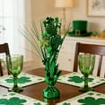 thumbnail image 1 of Eespoir Trefoil Arrangement Decorative St. Patrick's Day Props, Green Tabletop Bouquet Centerpiece, Holiday Arrangement Shamrock Decor, For Party Table, Mantel Display, 1 of 9