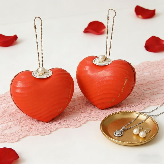 Eespoir Valentine's Day Candy Box Empty Box, Small Metal Candy Gift Box, Wedding Favor Candy Container, For Party Favors, Bridal Shower, Birthday Candy, Holloween Treats(Orange)