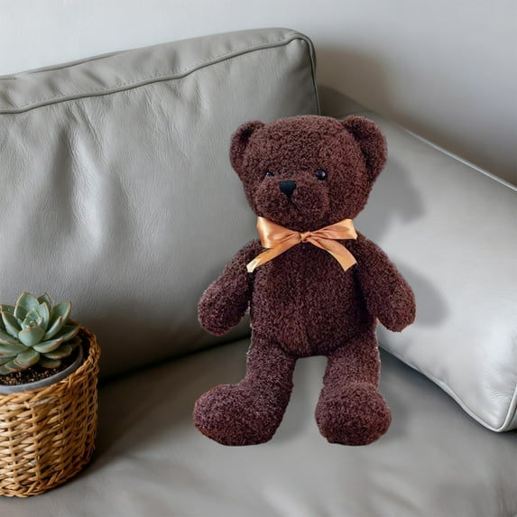 Eespoir Valentines Day Teddy Bear, Cuddly Toy Rag Doll, Children's Activities Gift Doll, For Kids Gift, Birthday Present, Stuffed Animal, Hug Toy, Soft Plush, Carrying Companion(Brown)