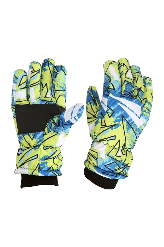 Winter Gloves For Kids, Children's Snow Play Gloves, Warm Knitted Mittens, For Building Snowmen, Ice Skating, Winter Sports, Daily Wear, Gift, Sturdy Outdoor Glove(B)