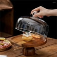 thumbnail image 1 of Eespoir Wood Sum Display Rack Cake Tray, Cake Plate Display Server Tray with Lid, for Birthday, Weddings, Gatherings, and Festival Party Supplies, 1 of 8