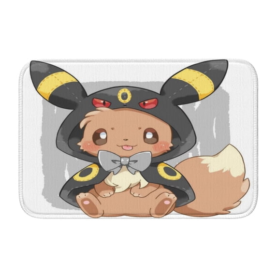 Eevee Bathroom Rugs Non Slip Bath Mat Durable Kitchen Bedroom Rug Area Rug Door Mat 23.6 x 15.7 Inch