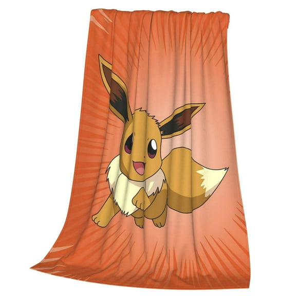 Eevee Blanket, Lightweight Cozy Soft Throw for Bedroom, Living Room, Cinema or Travel 50x40