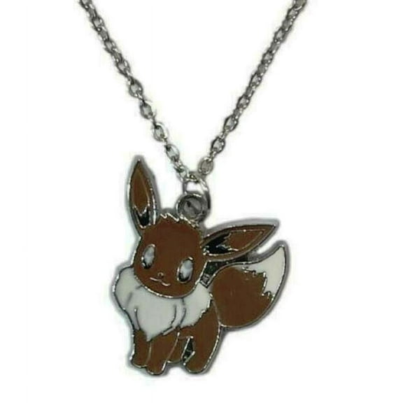 Eevee Character Enamel Metal Pendant Necklace