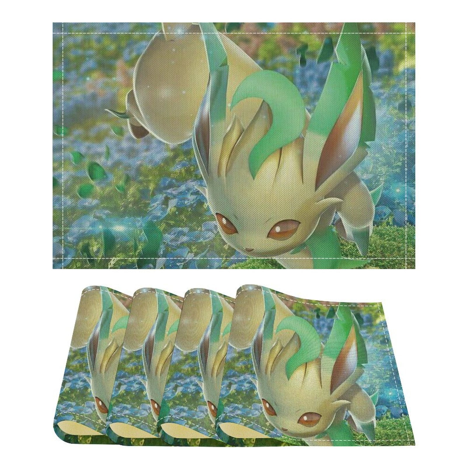 Eevee Evolutions Linen Placemat, Tabletop Decor Reusable Washable Party ...
