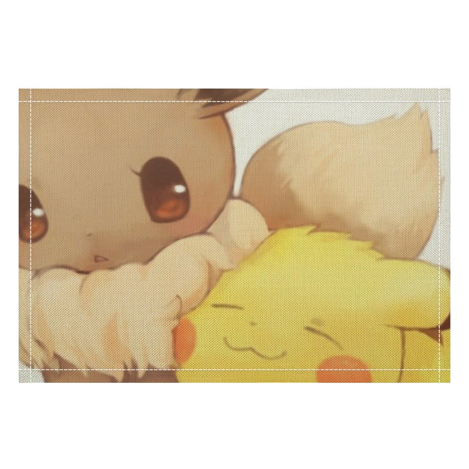 Eevee Evolutions Linen Placemat, Tabletop Decor Reusable Washable Party ...