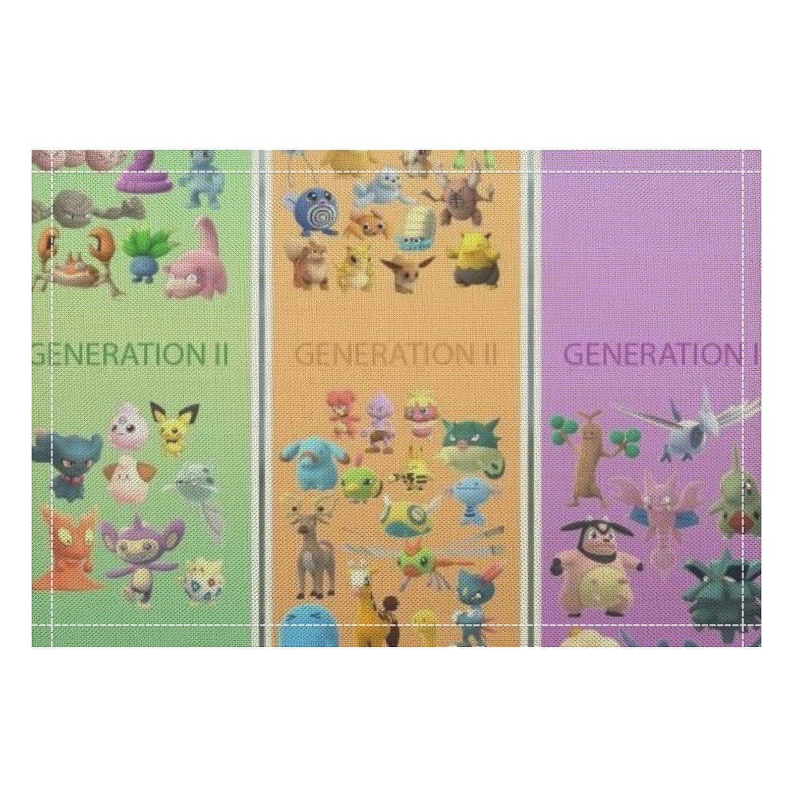 Eevee Evolutions Linen Placemat, Tabletop Decor Reusable Washable Party ...