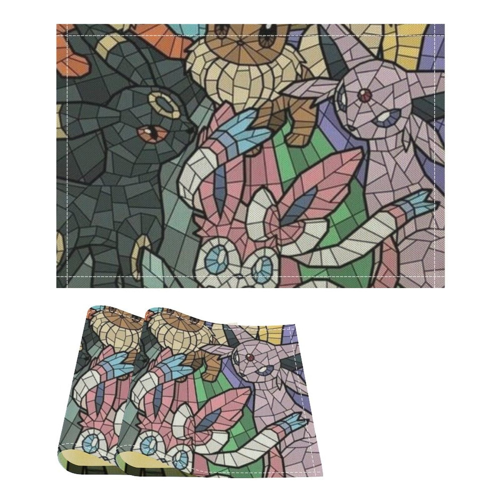 Eevee Evolutions Linen Placemat, Tabletop Decor Reusable Washable Party ...