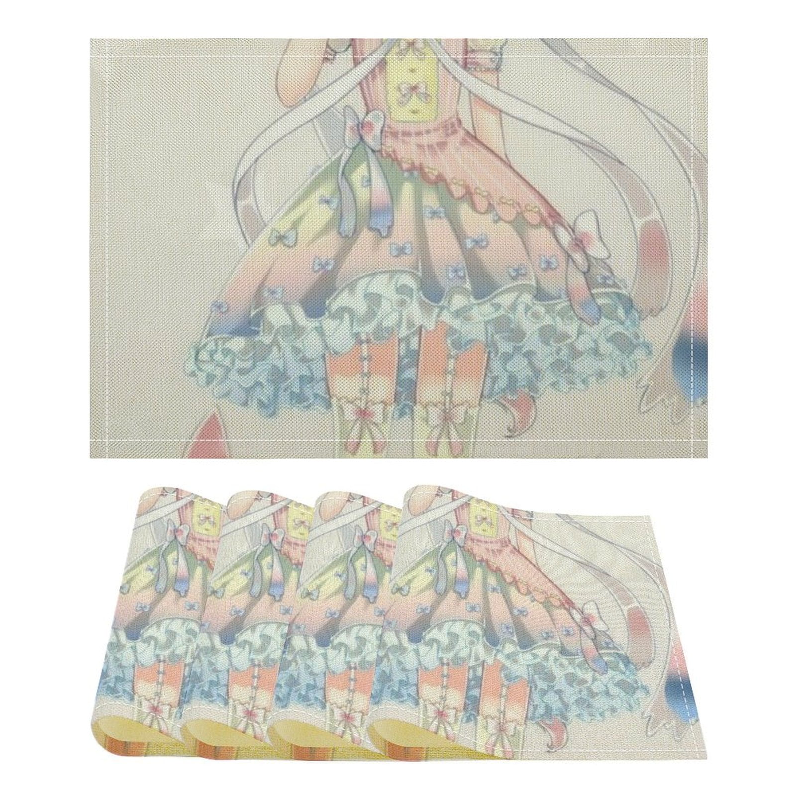 Eevee Evolutions Linen Placemat, Tabletop Decor Reusable Washable Party ...