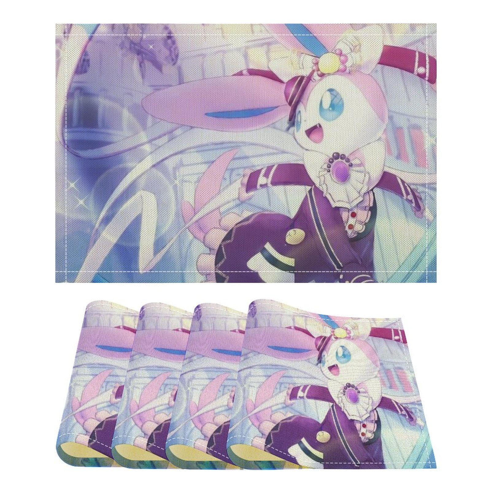 Eevee Evolutions Linen Placemat, Tabletop Decor Reusable Washable Party ...