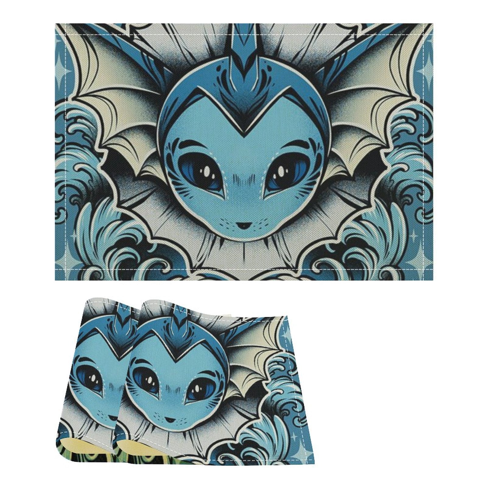 Eevee Evolutions Linen Placemat, Tabletop Decor Reusable Washable Party ...