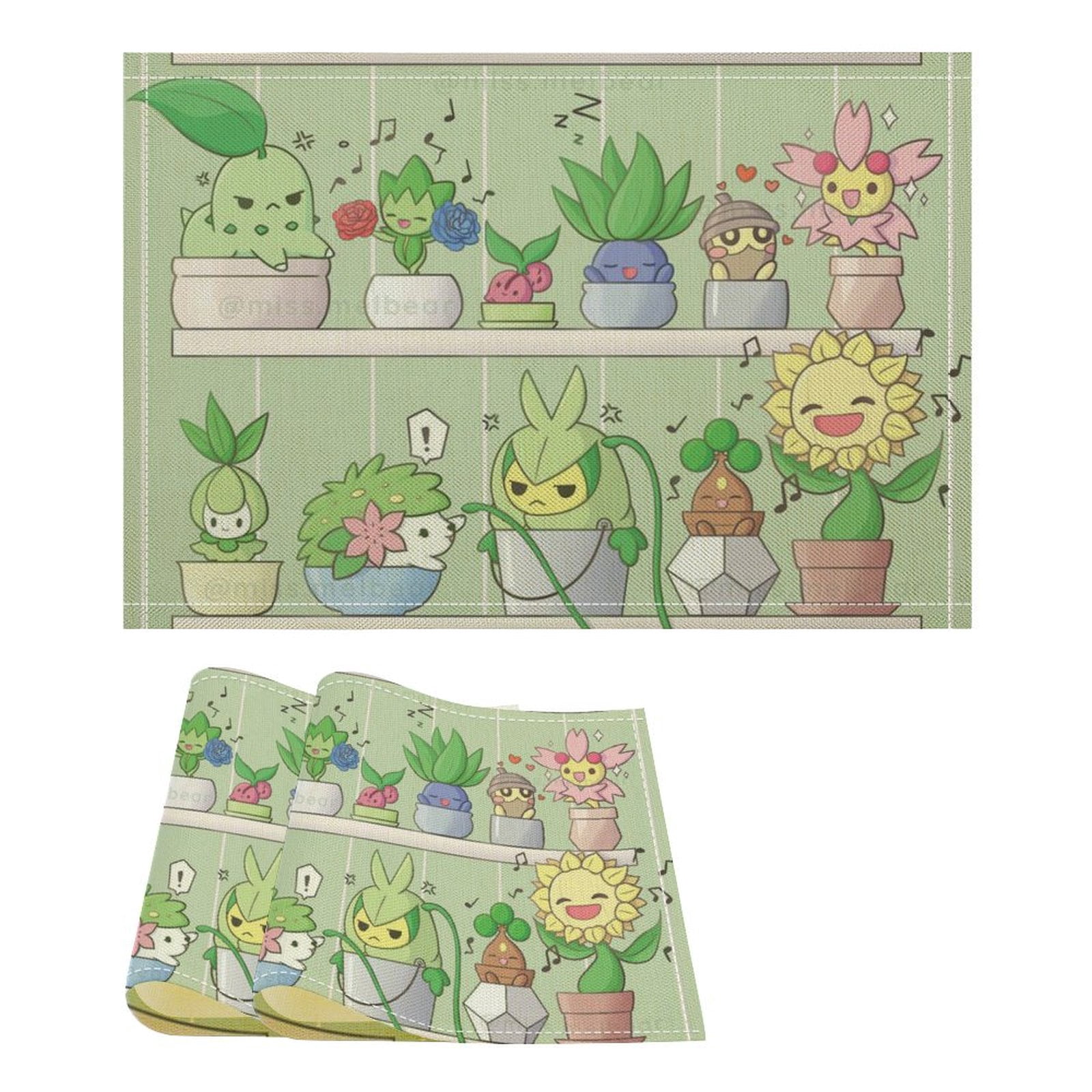 Eevee Evolutions Linen Placemat, Tabletop Decor Reusable Washable Party ...