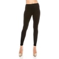 thumbnail image 1 of Eevee High Waisted Women's Yoga Patterned and Solid Colored Leggings - One Size Black, 1 of 5