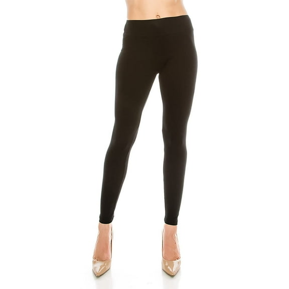 Eevee High Waisted Women's Yoga Patterned and Solid Colored Leggings - One Size Black