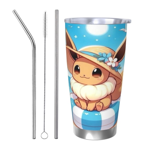 Eevee Insulated Tumbler Stainless Steel Coffee Mug Vacuum Double Wall Thermal Travel Cup 20 oz